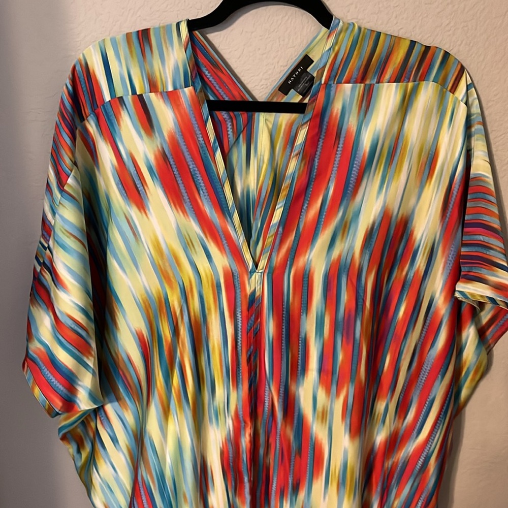 Natori Striped Kaftan Dress - Picture 3 of 4
